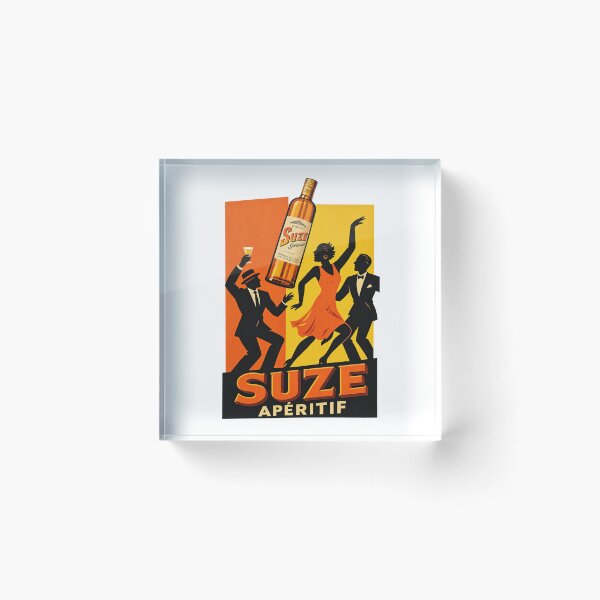Item preview, SUZE advertising poster - vintage orange & yellow - aperitif designed and sold by Studio RTN.