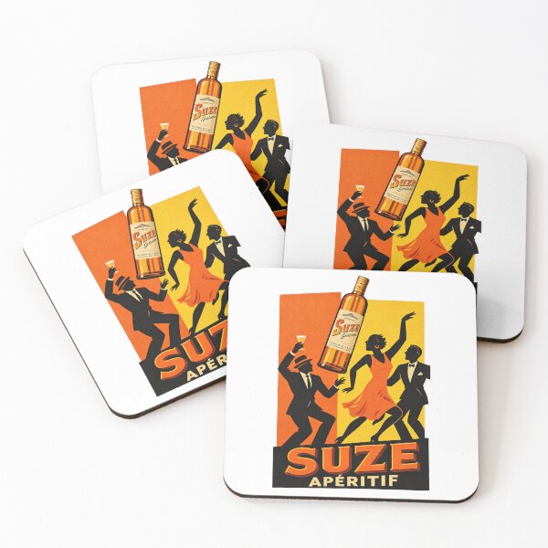 Item preview, SUZE advertising poster - vintage orange & yellow - aperitif designed and sold by Studio RTN.
