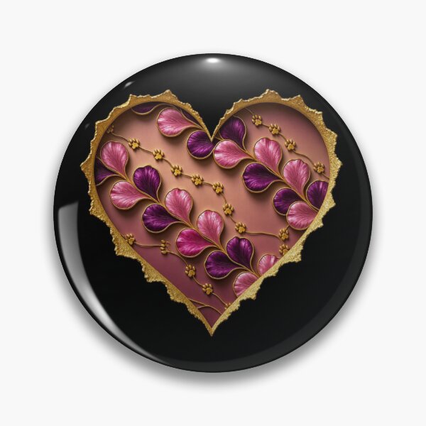 Item preview, Gold Paw Ivy & Heart Petals Diagonal Fuchsia Pattern designed and sold by Breezes-of-Ida.