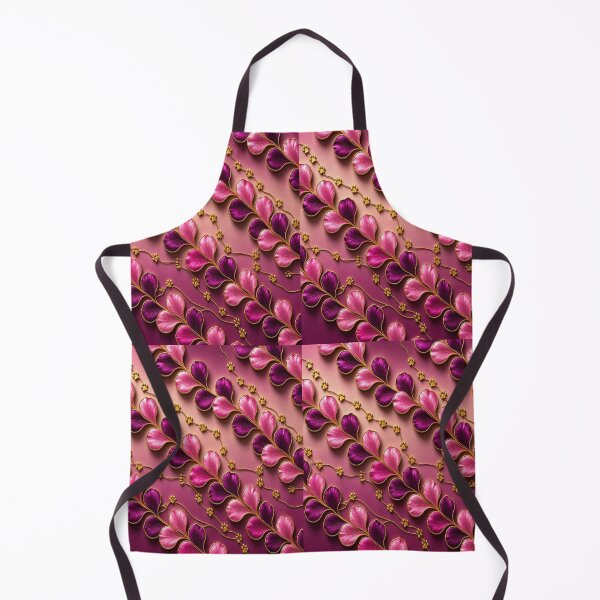 Item preview, Gold Paw Ivy & Heart Petals Diagonal Fuchsia Pattern designed and sold by Breezes-of-Ida.