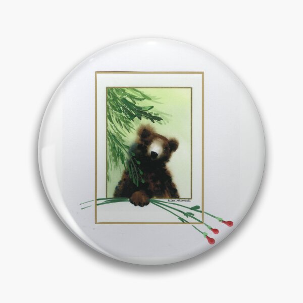 Item preview, Bear with Roses in a window, original watercolor. designed and sold by aswoa.