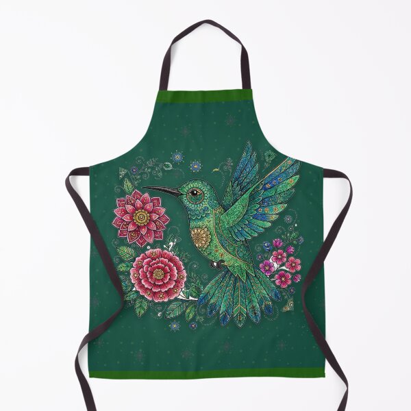 Item preview,  Alebrije Hummingbird — Mexican Folk Art Bird with Flowers, Emerald and Magenta designed and sold by LunaAdventurer.