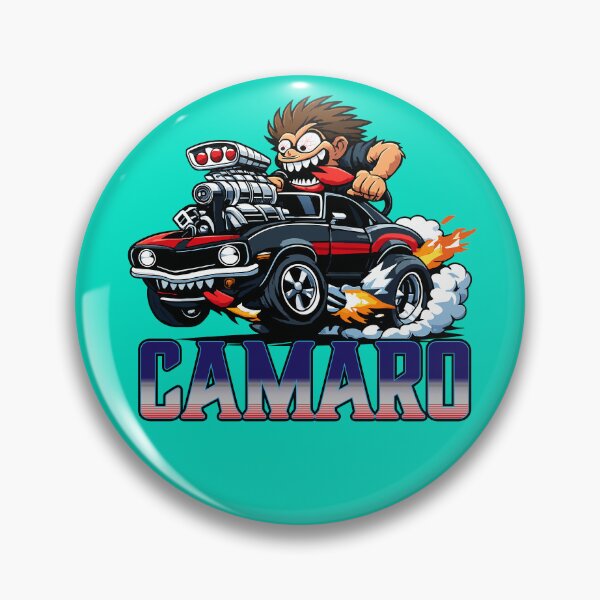 Item preview, Cartoon car illustration of hot rod Camaro. designed and sold by Art-Horizon.