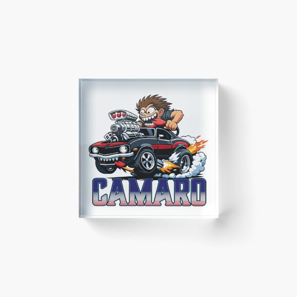 Item preview, Cartoon car illustration of hot rod Camaro. designed and sold by Art-Horizon.