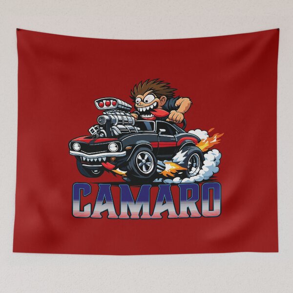 Item preview, Cartoon car illustration of hot rod Camaro. designed and sold by Art-Horizon.