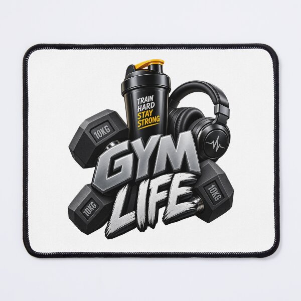 Item preview, Gym Life Dumbbells Fitness Motivation designed and sold by Design Sounds Studio.