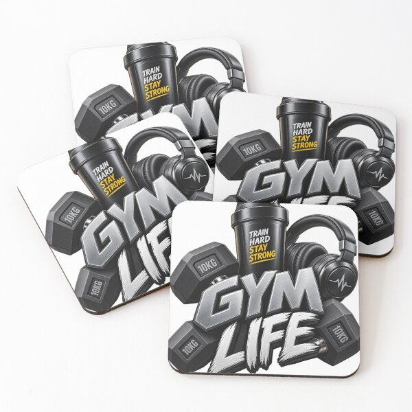 Item preview, Gym Life Dumbbells Fitness Motivation designed and sold by Design Sounds Studio.