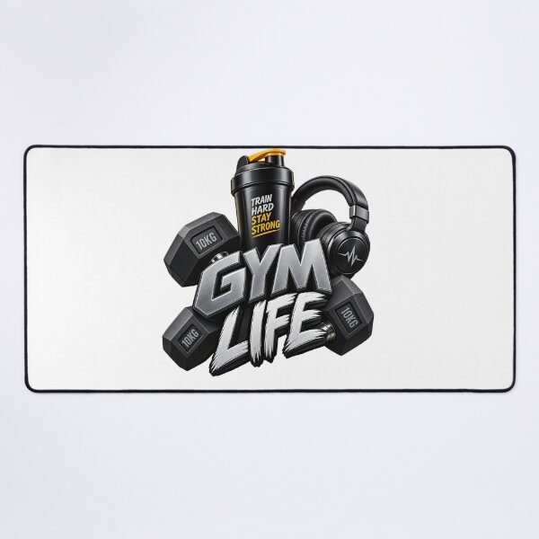 Item preview, Gym Life Dumbbells Fitness Motivation designed and sold by Design Sounds Studio.
