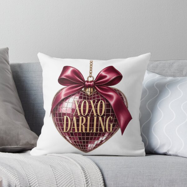 Item preview, XOXO Darling Pink Disco Heart Valentine designed and sold by Luvahawb.