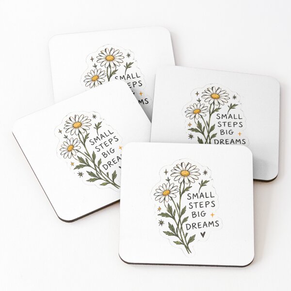 Item preview, Small Steps Big Dreams Sticker – Daisy Quote designed and sold by posteratorshop.