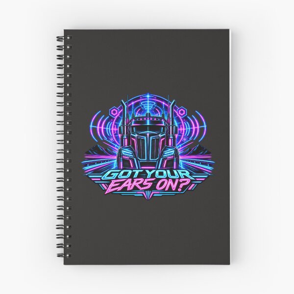 Item preview, Got Your Ears On Cyber Neon Semi Truck - Synthwave Highway Art designed and sold by NomadForge.