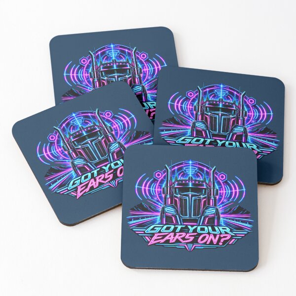 Item preview, Got Your Ears On Cyber Neon Semi Truck - Synthwave Highway Art designed and sold by NomadForge.