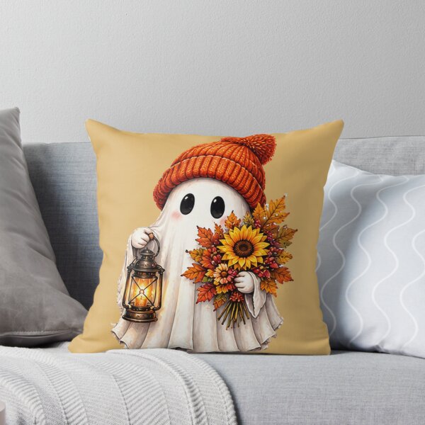 Item preview, Cute Halloween Ghost Sunflower Bouquet designed and sold by DrAsmaaMohamed.