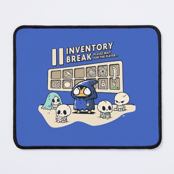 Item preview, Inventory Break | Funny RPG Gamer Cartoon designed and sold by trashpanda_shop.