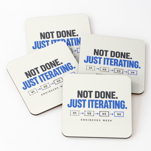 Item preview, Engineers Week Shirt – Not Done Just Iterating Engineering Design designed and sold by astersgraphics.