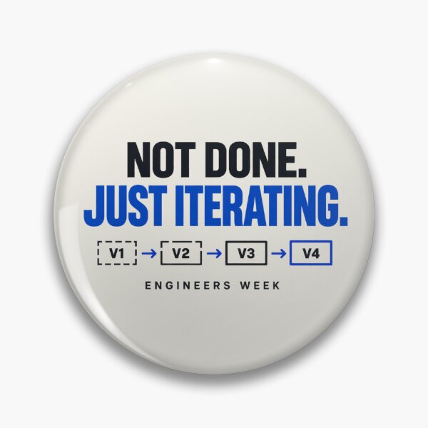 Item preview, Engineers Week Shirt – Not Done Just Iterating Engineering Design designed and sold by astersgraphics.