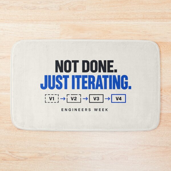 Item preview, Engineers Week Shirt – Not Done Just Iterating Engineering Design designed and sold by astersgraphics.