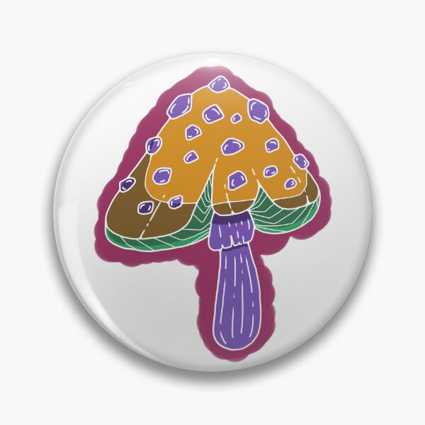 Item preview, Psychedelic Orange and Purple Mushroom Illustration designed and sold by Art by Sele.