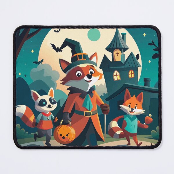 Item preview, Cute Fox Family Trick or Treat Halloween Night designed and sold by NNCollection.