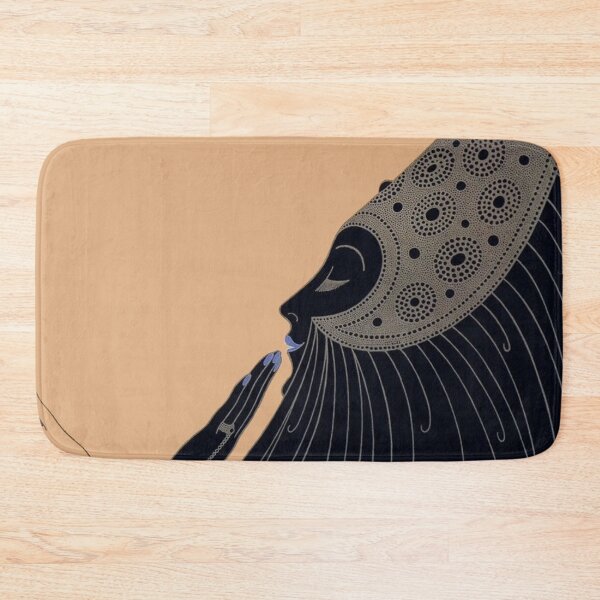 Item preview, Art Deco Wall Art, Erté Vintage Fashion Illustration, Black and Gold Deco Print designed and sold by RickE.