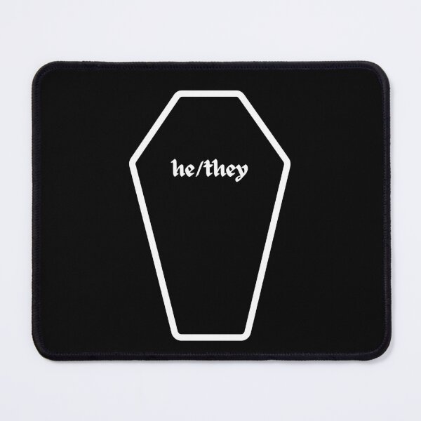 Item preview, Pronoun (he/they) Coffin designed and sold by Cute-Chaotic-Co.