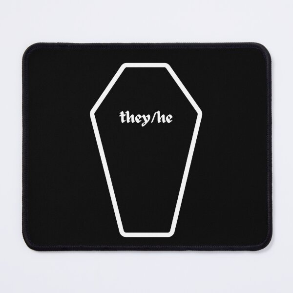 Item preview, Pronoun (they/he) Coffin designed and sold by Cute-Chaotic-Co.