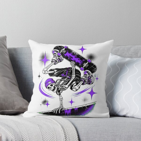 Item preview, Skateboarding Skeleton Streetwear Skater Beanie Purple designed and sold by chattsuede.