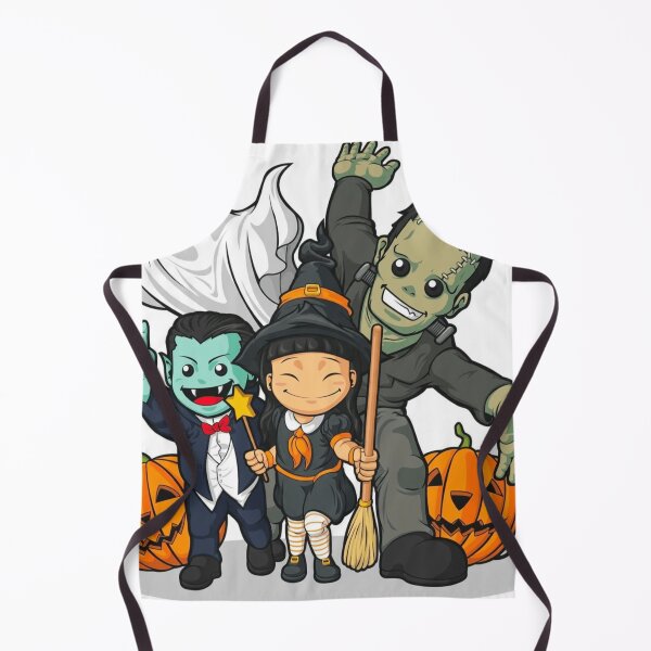 Item preview, Cute Halloween Monsters Group Witch Dracula Frankenstein designed and sold by NNCollection.