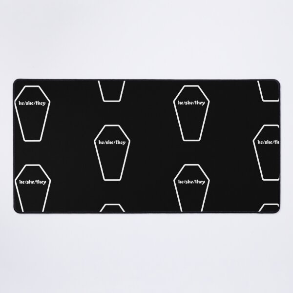 Item preview, Pronoun (he/she/they) Coffin designed and sold by Cute-Chaotic-Co.