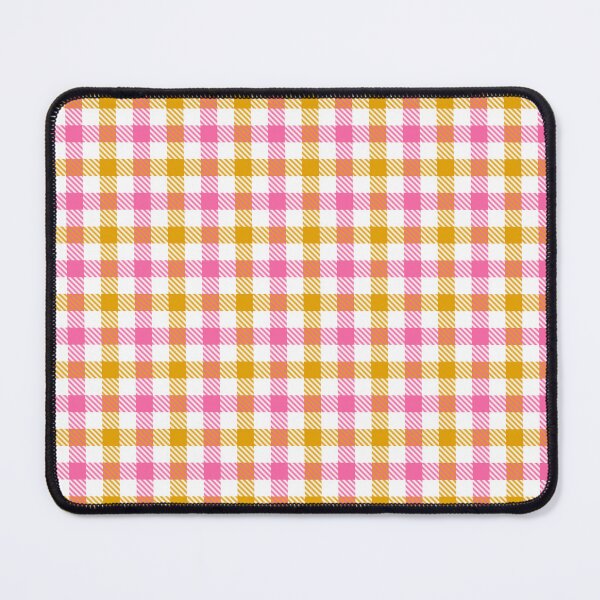 Item preview, Yellow And Pink On White Gingham Check designed and sold by PatternTitan.