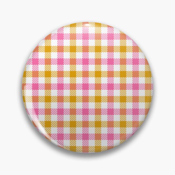 Item preview, Yellow And Pink On White Gingham Check   designed and sold by PatternTitan.