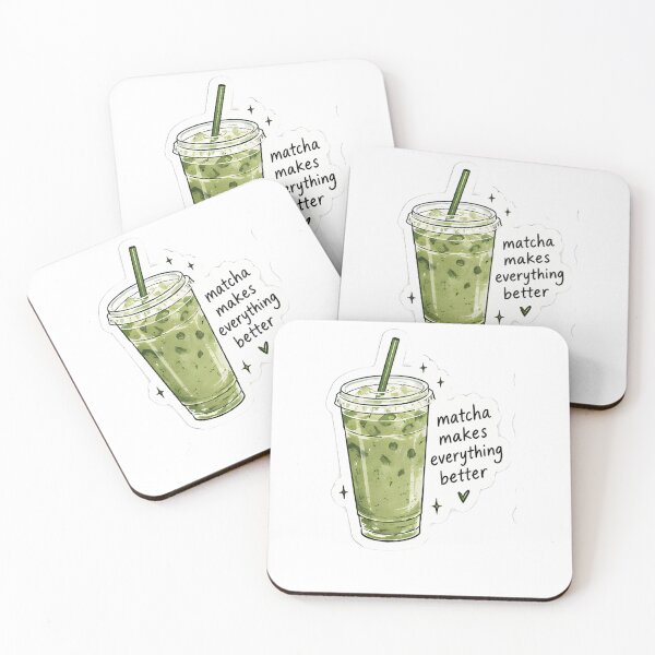 Item preview, Matcha Makes Everything Better Sticker – Green Tea designed and sold by posteratorshop.