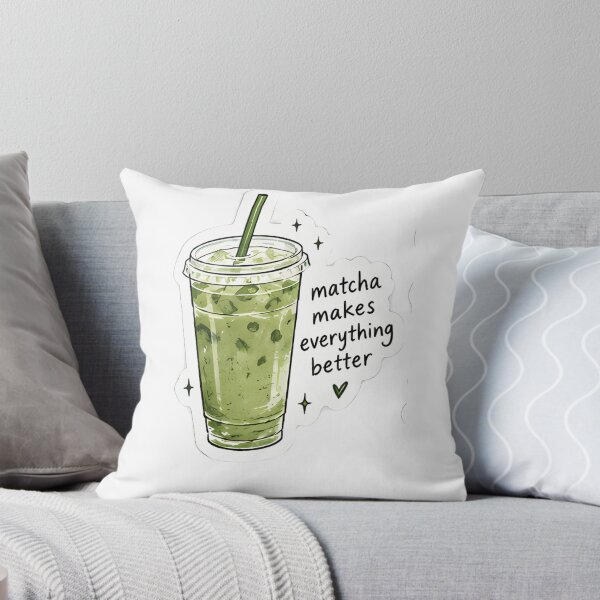 Item preview, Pegatina "El matcha lo mejora todo" – Té verde designed and sold by posteratorshop.