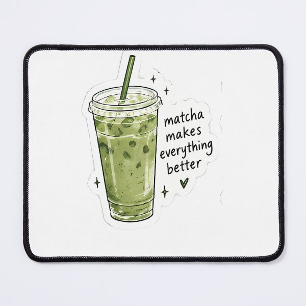Item preview, Matcha Makes Everything Better Sticker – Green Tea designed and sold by posteratorshop.