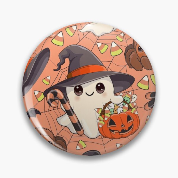 Item preview, Cute Halloween Ghost Pattern Candy Corn Spiders designed and sold by NNCollection.