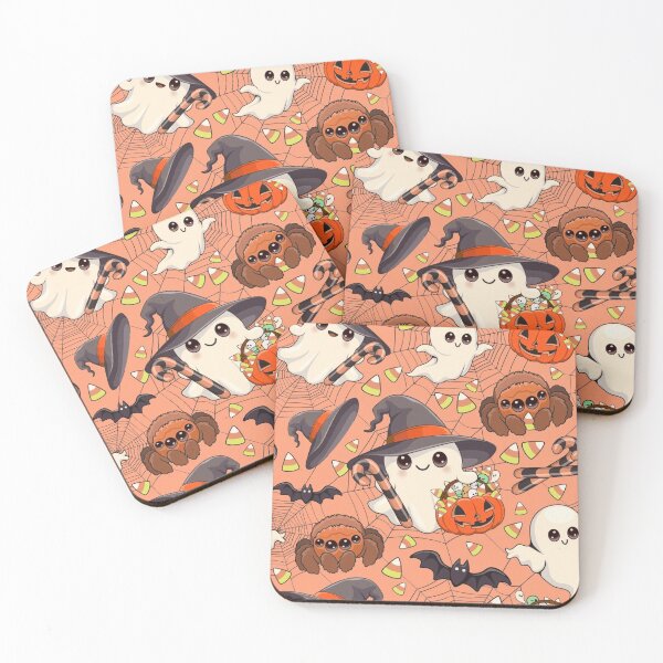 Item preview, Cute Halloween Ghost Pattern Candy Corn Spiders designed and sold by NNCollection.