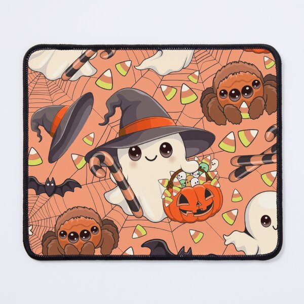 Item preview, Cute Halloween Ghost Pattern Candy Corn Spiders designed and sold by NNCollection.