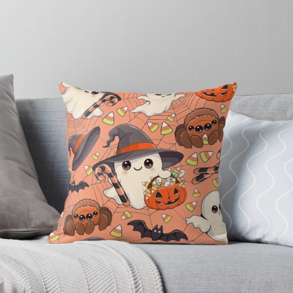 Item preview, Cute Halloween Ghost Pattern Candy Corn Spiders designed and sold by NNCollection.