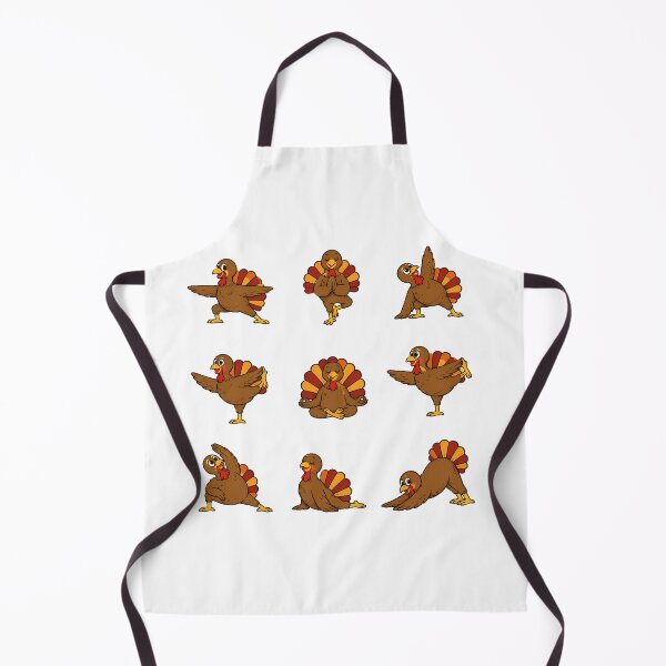 Item preview, Thanksgiving Turkey Yoga Poses Autumn Yogi Sequence designed and sold by chattsuede.