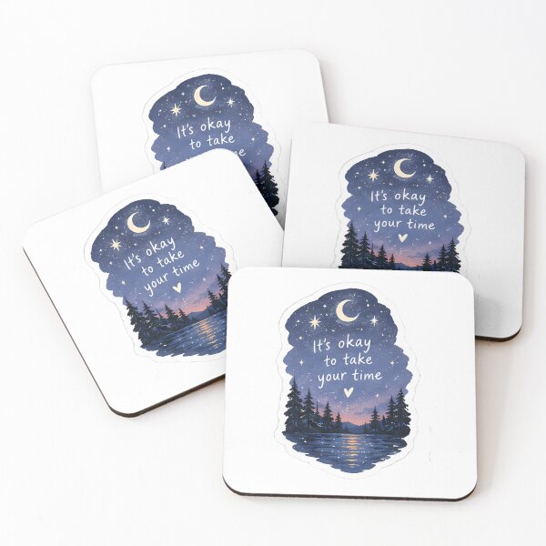 Item preview, It’s Okay to Take Your Time Sticker – Moonlight Lake designed and sold by posteratorshop.