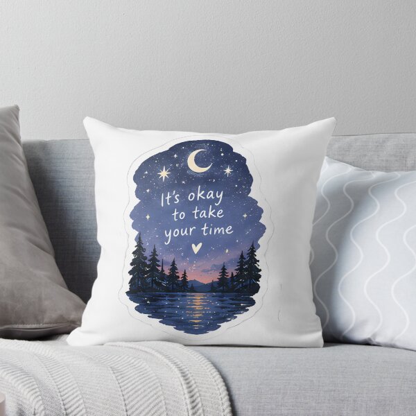 Item preview, It’s Okay to Take Your Time Sticker – Moonlight Lake designed and sold by posteratorshop.