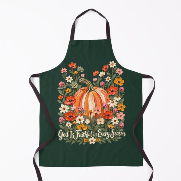 Item preview, God Is Faithful in Every Season Pumpkin Wildflower Faith Art designed and sold by AmiGraph.