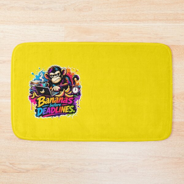 Item preview, Bananas Before Deadlines Funny Monkey Office Worker Graffiti Art designed and sold by Cabrasco.