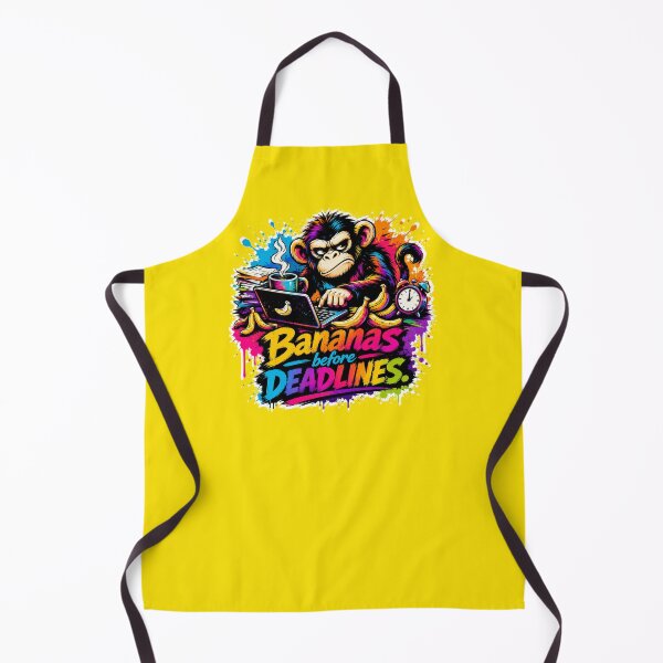 Item preview, Bananas Before Deadlines Funny Monkey Office Worker Graffiti Art designed and sold by Cabrasco.