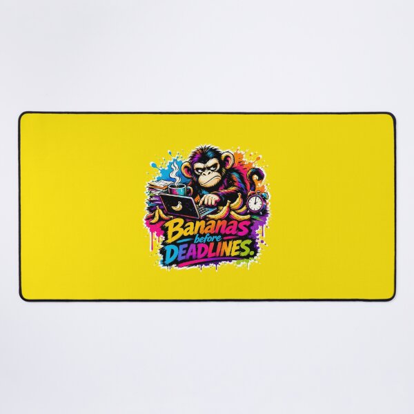 Item preview, Bananas Before Deadlines Funny Monkey Office Worker Graffiti Art designed and sold by Cabrasco.