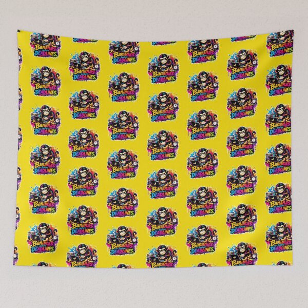 Item preview, Bananas Before Deadlines Funny Monkey Office Worker Graffiti Art designed and sold by Cabrasco.