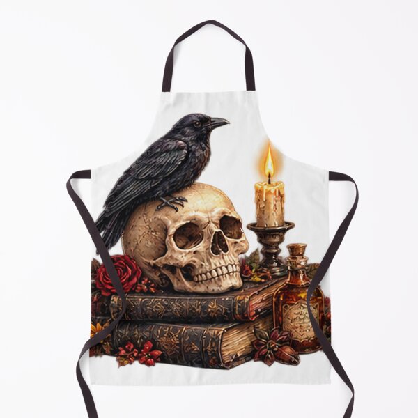 Item preview, Gothic Raven Skull Halloween Books designed and sold by DrAsmaaMohamed.