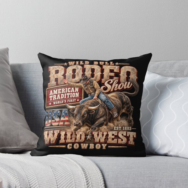Item preview, Bucking Bull Rider Western Rodeo Cowboy Graphic designed and sold by Mitchell McMillin.
