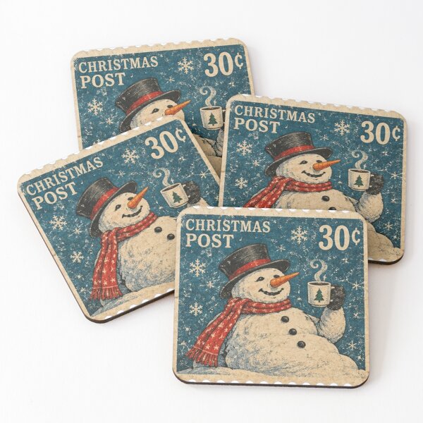Item preview, Christmas Snowman Stamp designed and sold by Kenny8716.