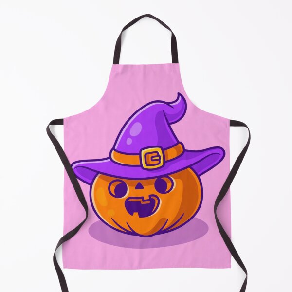 Item preview, Cute Halloween Pumpkin Wearing Witch Hat Kawaii designed and sold by NNCollection.
